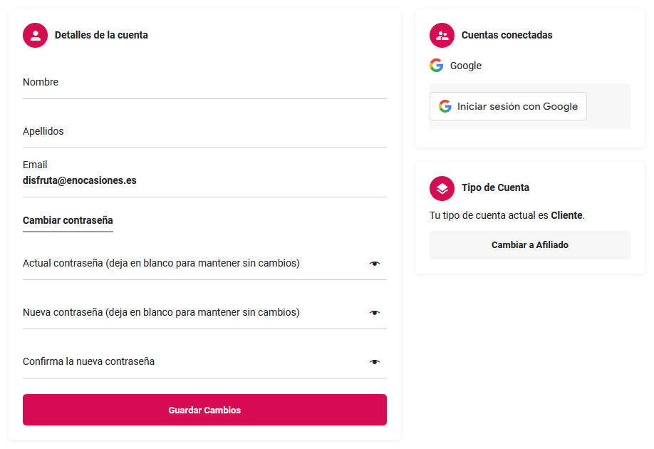 detalles cuenta
